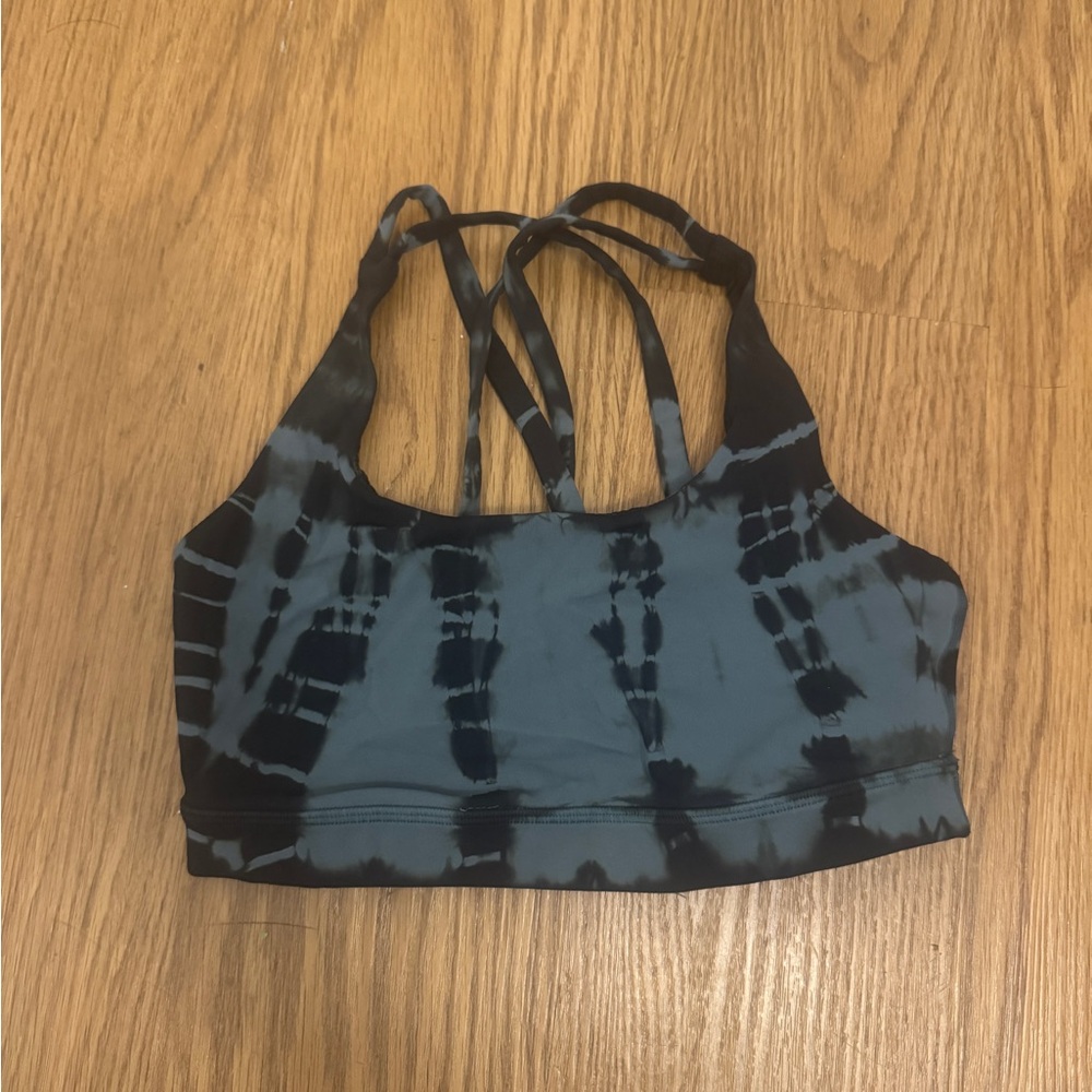 Lululemon Athletica Blue Tie-Dye Sports Bra